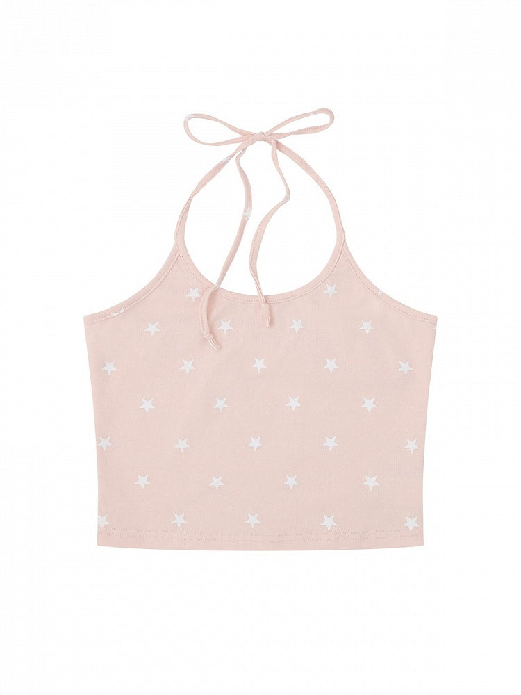 Pink / Blue / Green Star Print Camisole Top - Languid Park