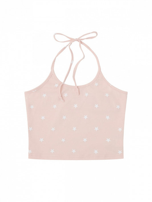 Pink / Blue / Green Star Print Camisole Top - Languid Park