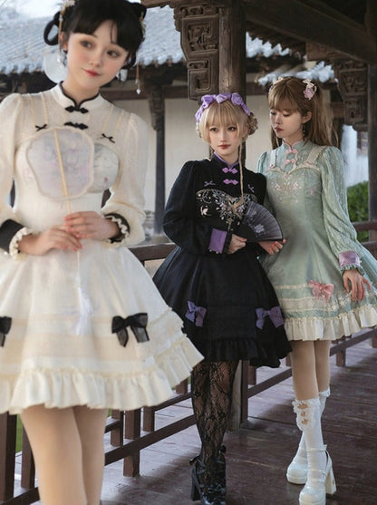 Mädchenkleid Schleife Chinesisch Süß