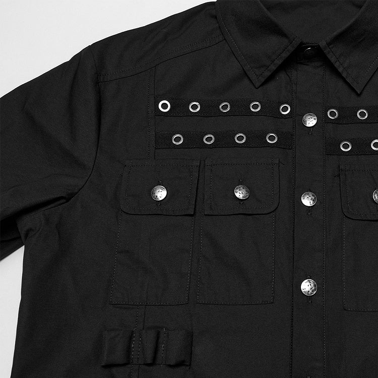 Men's Black Punk Shirt