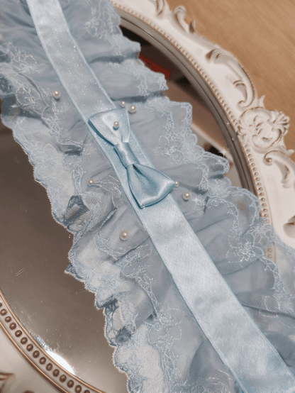 3 Beads with Choker Color Bowknot Lace Options Lolita