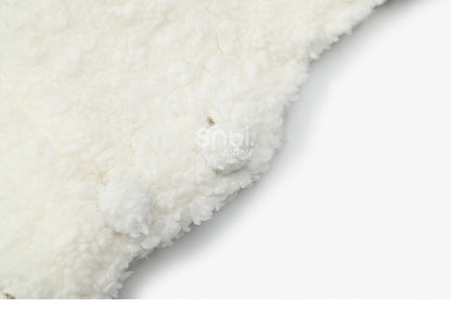 Süßes, mit Schneemann verziertes weißes Plüsch-Overallkleid