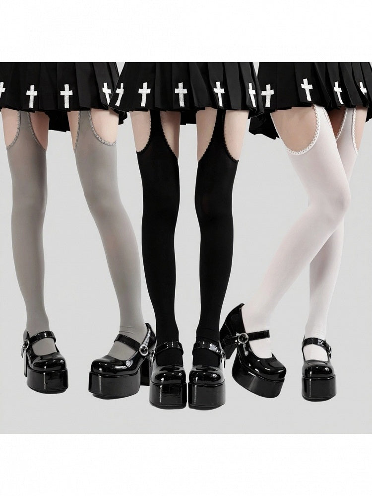 Collants minimalistes à découpes - Île d'Alcatraz