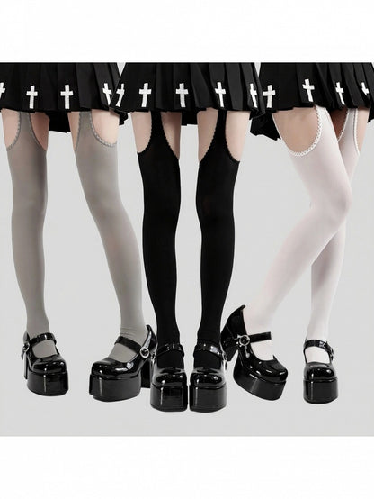 Collants minimalistes à découpes - Île d'Alcatraz