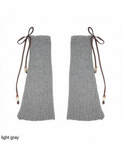 Knit Bow Bead Leg Warmers - ModaSwings