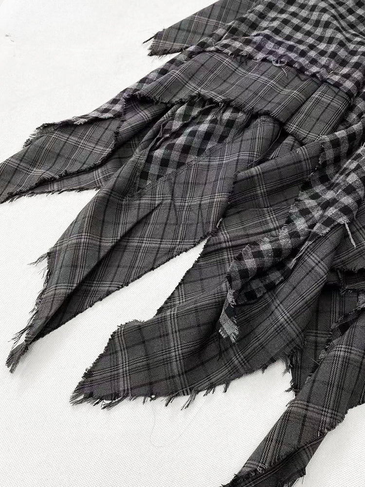 Grauer Wasteland Punk-Rock mit Taschentuchsaum