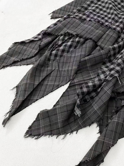 Grauer Wasteland Punk-Rock mit Taschentuchsaum