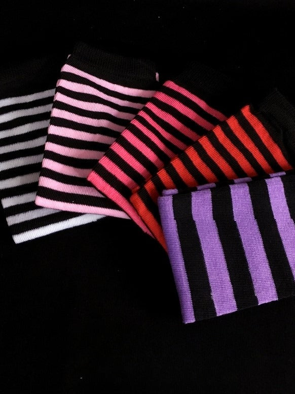 Color – Striped Options Y2K Fingerless Warmers 6 Arm