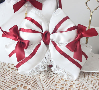 Hair Strawberry Clips Bow Cake-Style Large