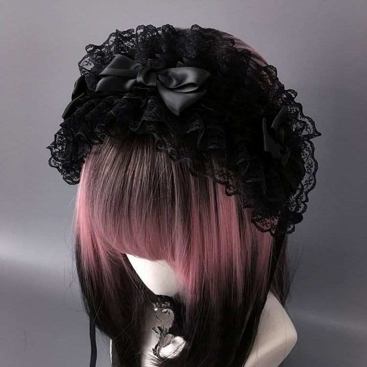 Hairband Bow Colors Lace 4