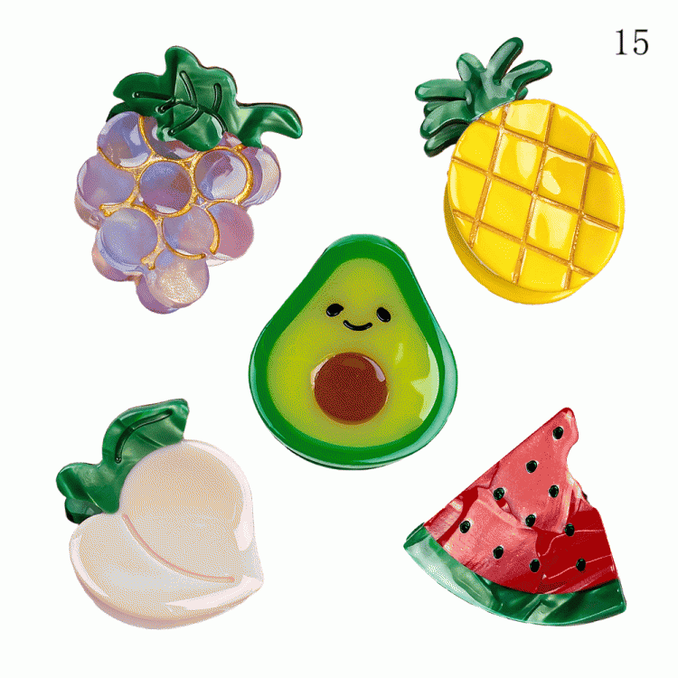 29 Fruits Claw Clips Options Cute Y2K