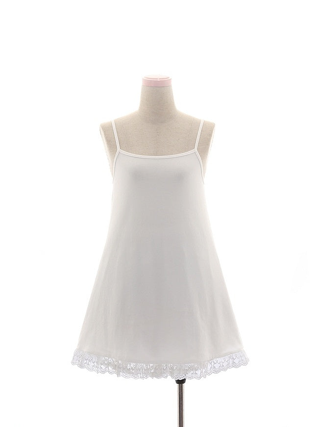 Cherry Print Organza Red Belt Bow Overdress+White Set Dress+Red Pan Slip Peter Collar