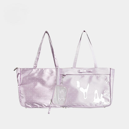 Satin Daily Dot Bag Ita Pattern Purple