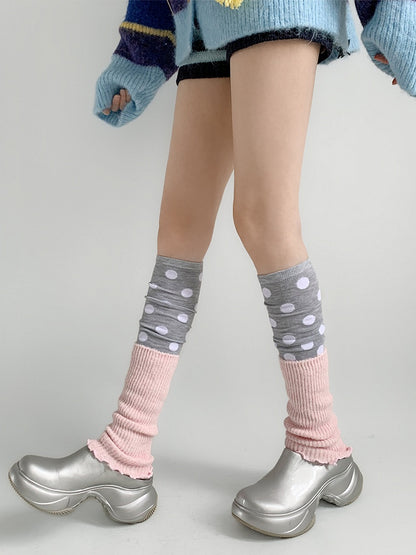 Ribbed Leg Cuff Warmers Ruffle