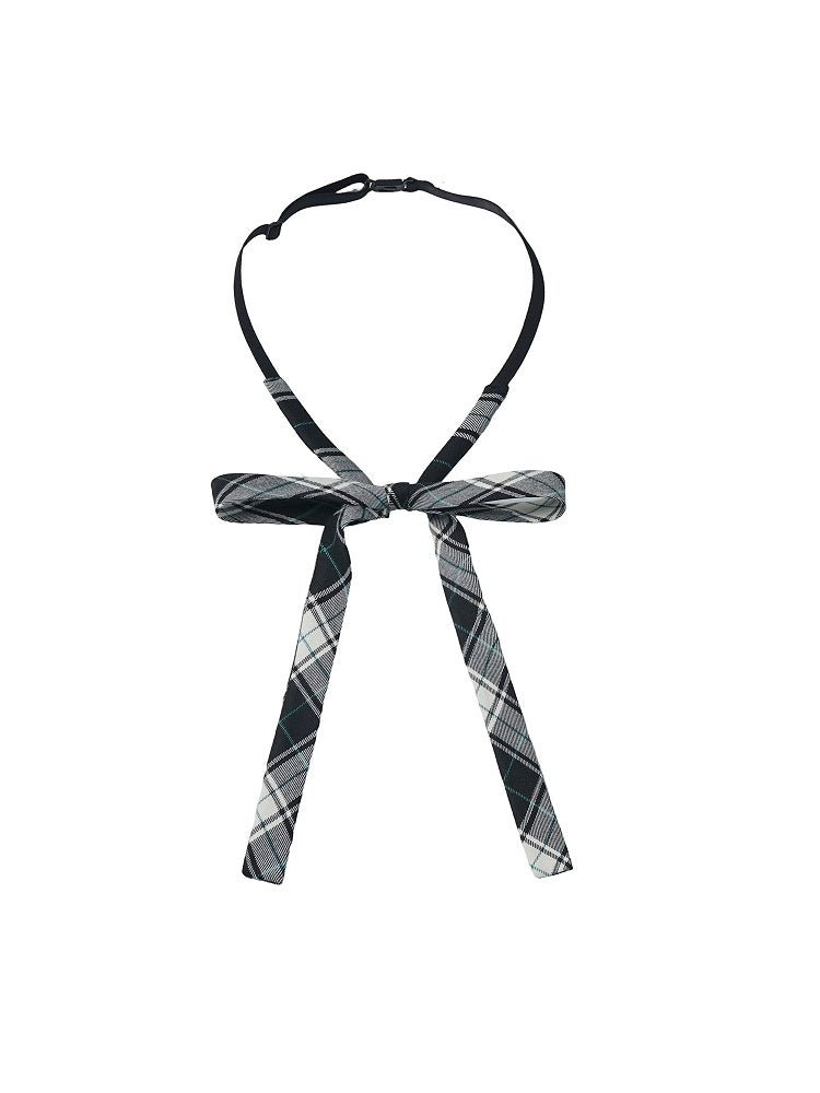 Yellow / Red / Black & White Plaid Bow Tie - PINK SAVIOR