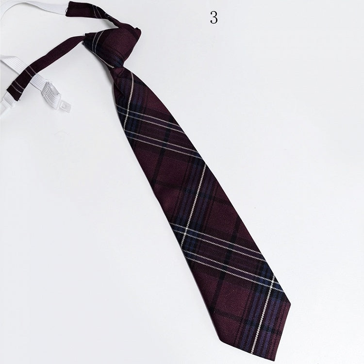 JK 4 Neck Pattern Options Uniform Tie Plaid