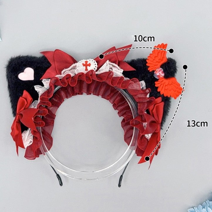 Ear Kitty Color 4 Kei Lace Options KC Trim Jirai Details Bowknot