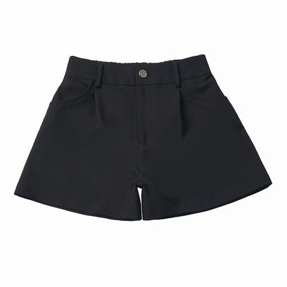 Black Basic Blazer Shorts - PINK SAVIOR