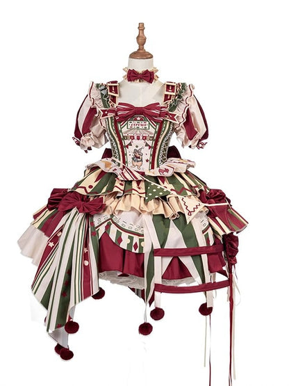 Sweet 5 Ribbon Color Triangle Flag Lolita Circus Options
