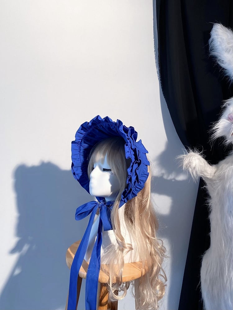 Black / White / Blue / Red Lolita Hairband - Blossom Herald