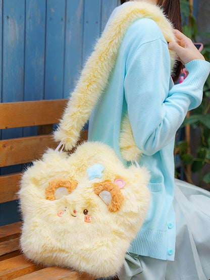 黄色の星型ぬいぐるみクロスボディバッグ