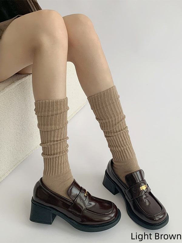 Knitted 9 Colors Calf Socks