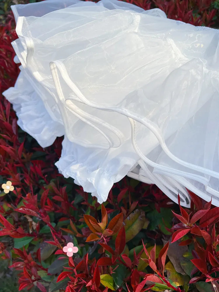 30 cm für 55–85 cm Größe Futter weiß Petticoat Taille Lolita Clearance-Free Bloomers