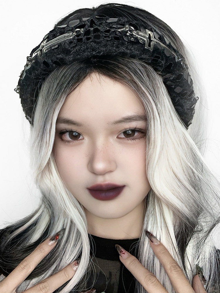 Gothic Cross Snake Skin Black KC