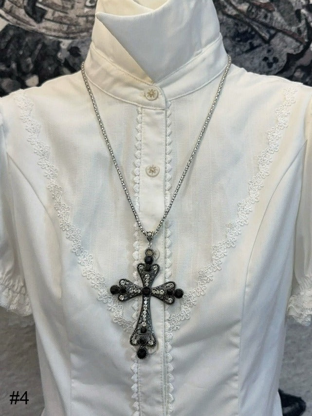 Gothic Punk Style Silver Necklace - Boobi Shop