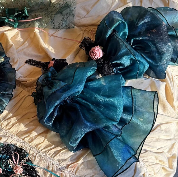 グリーンオイルペインティングバイブスマリースリーブ