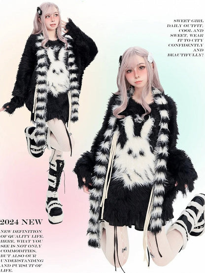 バニーゴースト ブラック ルーズセーター