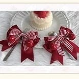 Bow Red Hairclip Lolita Cherry