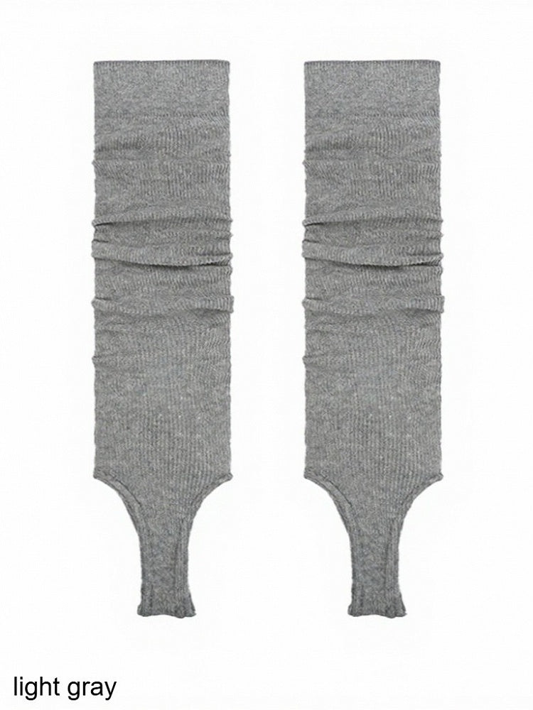 Ribbed Trim Striped Calf Socks in 5 Colors - ModaSwings