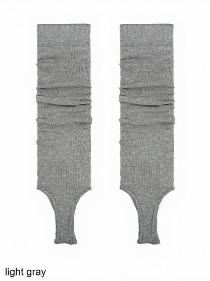 Ribbed Trim Striped Calf Socks in 5 Colors - ModaSwings
