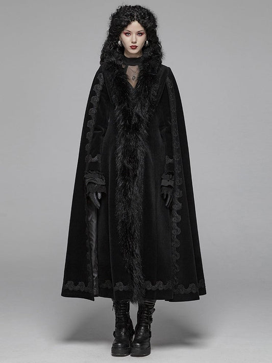 Gothic Long Gorgeous Coat Black Vintage