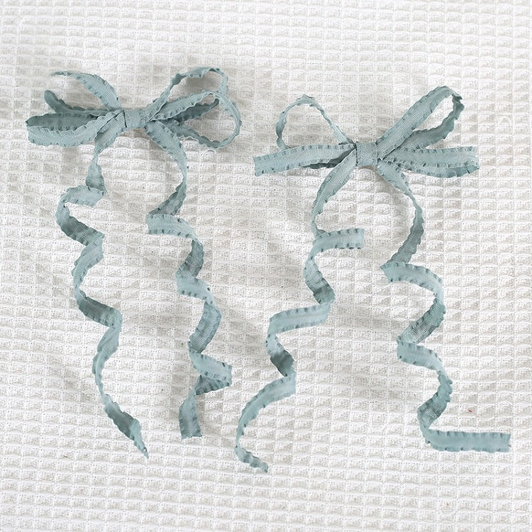 Lolita Pair Sweet Colors Hairclips Ribbon A Bowknot Cute 15 And Curly of