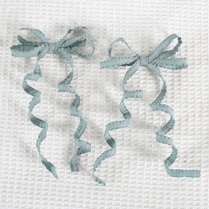 Lolita Pair Sweet Colors Hairclips Ribbon A Bowknot Cute 15 And Curly of