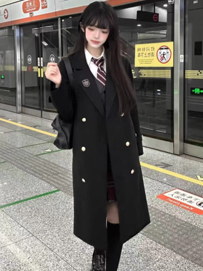 Abzeichen Uniform verziert schwarz JK Version verdicken Mantel