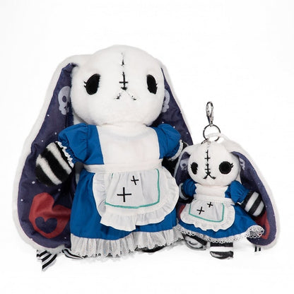 Guro Embellishments Rabbit Scar Kawaii - White Blue Keychain