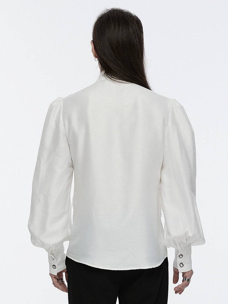 Layered White Shirt Goth Men's Gorgeous