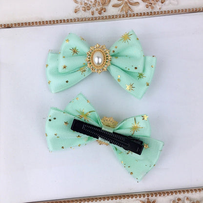 Starry of Hair Clips/Brooches Bow 2 (Set
