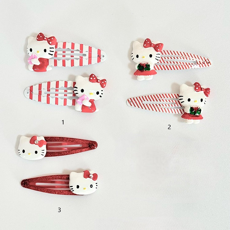 3-Option Kawaii Red Cat Hairclip - IVONA boutique