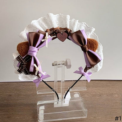 - Ear KC Maid Lace Color Cat Lolita Available Options Bowknot 3