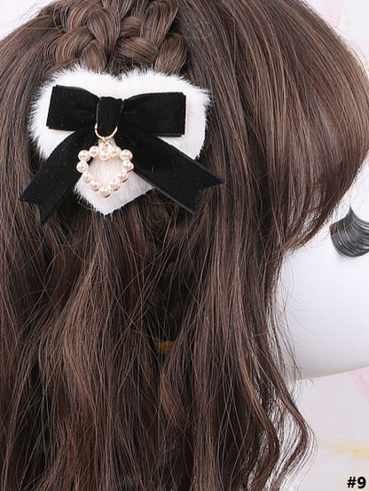 Options Kei Jirai Color Heart-shaped Bow Hairclip Plush 11