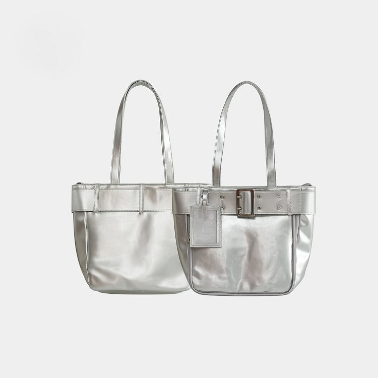 Accent Belt Bag Tote with Ita Silver Polished