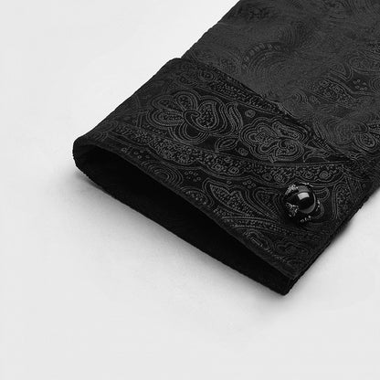 Shirt Gentleman's Black Gothic Men's