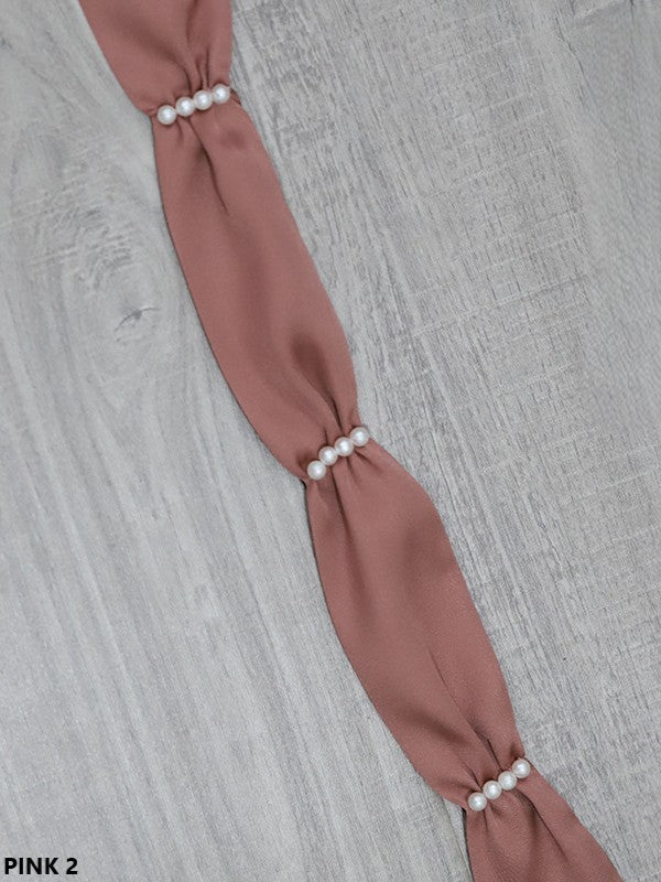 18 Color Options Lolita Belt Pearl Satin