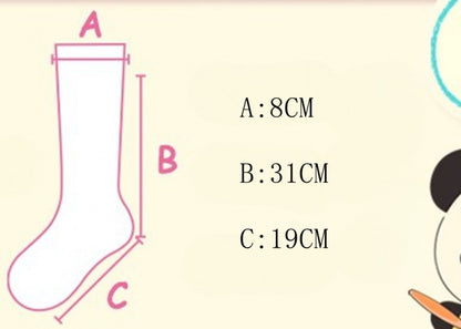 ミントグリーンのパンダカーフソックス