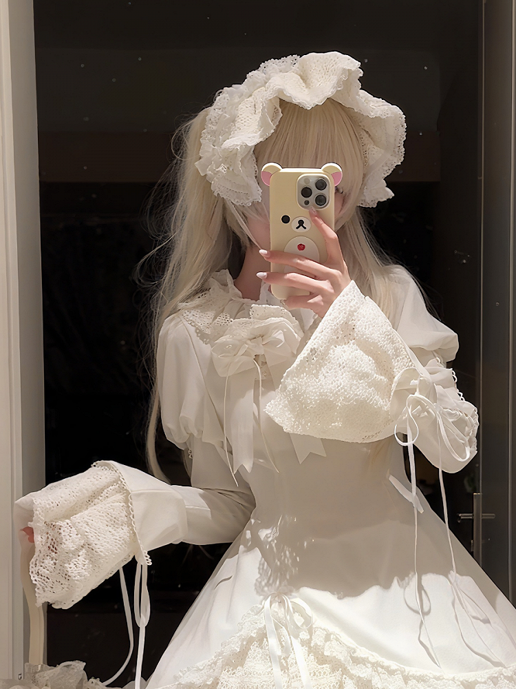 ホワイト/ブラック＆ホワイトボンネット