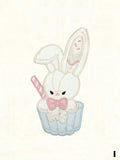 Kitty / Bear Embroidery Brooch Bunny